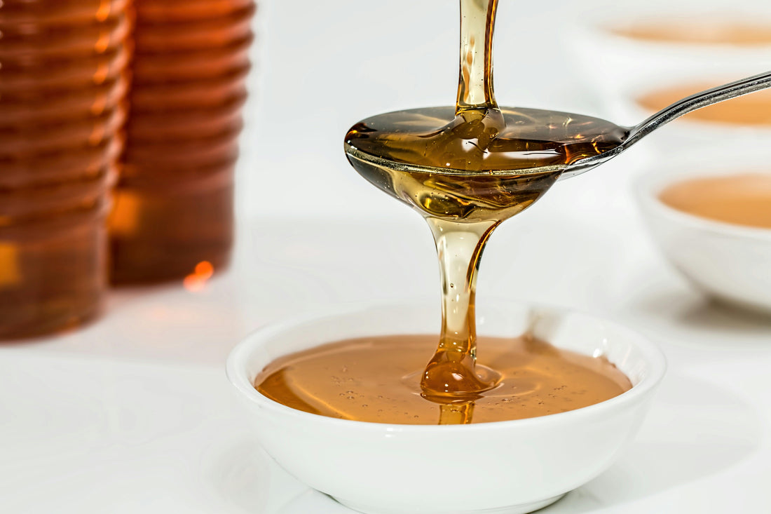 A photo of local raw honey