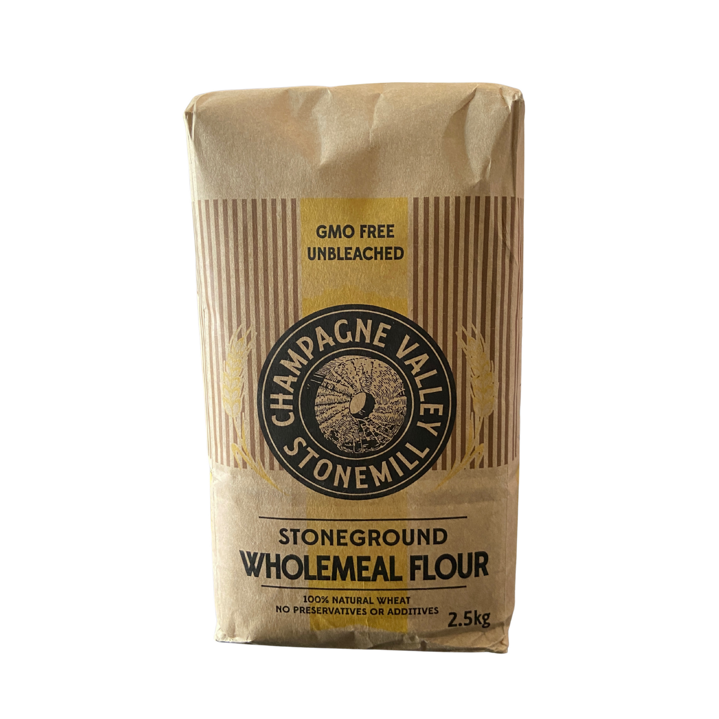 2.5kg Champagne Valley Non-GMO Stoneground Wholemeal Flour