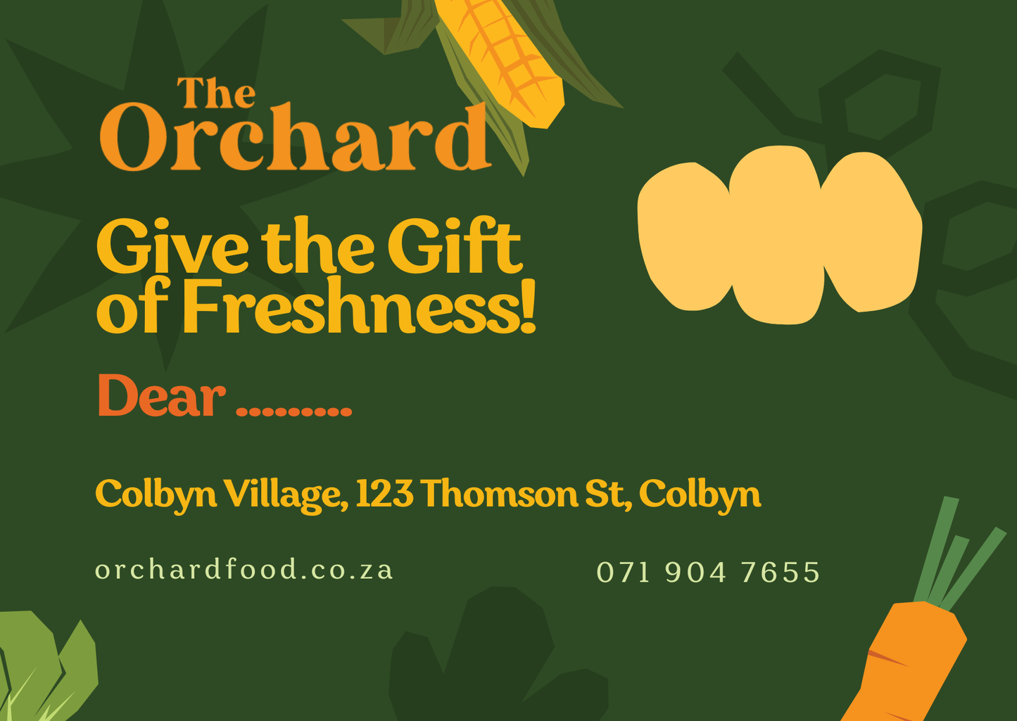Orchard Food Gift Cards